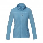 Chaqueta polar de mujer poliéster reciclado 174 g/m2 Elevate NXT color azul segunda vista frontal