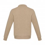 Jersey unisex de tejido reciclado con cremallera corta 280 g/m2 Elevate NXT segunda vista trasera