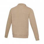 Jersey unisex de tejido reciclado con cremallera corta 280 g/m2 Elevate NXT tercera vista trasera