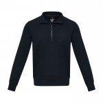 Jersey unisex de tejido reciclado con cremallera corta 280 g/m2 Elevate NXT segunda vista frontal