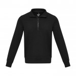 Jersey unisex de tejido reciclado con cremallera corta 280 g/m2 Elevate NXT segunda vista frontal