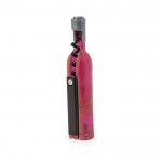 Sacacorchos magnético en forma de botella de vino con abridor color rosa