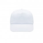 Gorra de algodón y poliéster con cierre de velcro 125 g/m2