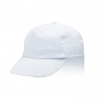 Gorra de algodón y poliéster con cierre de velcro 125 g/m2