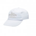 Gorra de algodón y poliéster con cierre de velcro 125 g/m2 vista con logo impreso