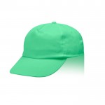 Gorra de algodón y poliéster con cierre de velcro 125 g/m2