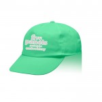 Gorra de algodón y poliéster con cierre de velcro 125 g/m2 vista con logo impreso