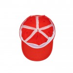 Gorra de algodón y poliéster con cierre de velcro 125 g/m2 color rojo vista 4