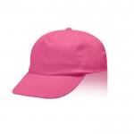 Gorra de algodón y poliéster con cierre de velcro 125 g/m2