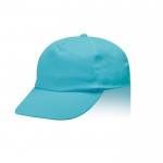 Gorra de algodón y poliéster con cierre de velcro 125 g/m2