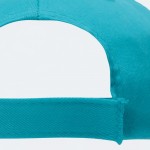 Gorra de algodón y poliéster con cierre de velcro 125 g/m2