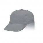 Gorra de algodón y poliéster con cierre de velcro 125 g/m2