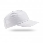 Gorra de algodón y poliéster con cierre de velcro 125 g/m2