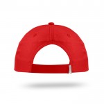 Gorra de algodón y poliéster con cierre de velcro 125 g/m2 vista detalle 2
