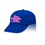Gorra de algodón y poliéster con cierre de velcro 125 g/m2 vista con logo impreso