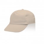 Gorra de algodón y poliéster con cierre de velcro 125 g/m2