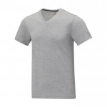 Camiseta cuello en V de hombre algodón 160 g/m2 Elevate Life color gris