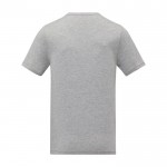 Camiseta cuello en V de hombre algodón 160 g/m2 Elevate Life color gris segunda vista trasera