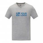 Camiseta cuello en V de hombre algodón 160 g/m2 Elevate Life color gris vista principal