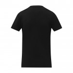 Camiseta cuello en V de mujer algodón 160 g/m2 Elevate Life color negro segunda vista trasera