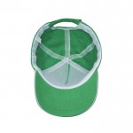 Gorra de algodón peinado con detalle a color en la visera 255 g/m2 color verde vista 1