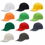 Gorra de algodón peinado con detalle a color en la visera 255 g/m2 vista detalle 7