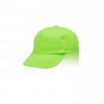 Gorra de poliéster infantil de 5 paneles ideal para fiestas 125 g/m2 color verde claro