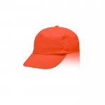 Gorra de poliéster infantil de 5 paneles ideal para fiestas 125 g/m2 color rojo