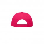 Gorra de poliéster infantil de 5 paneles ideal para fiestas 125 g/m2 color rosa vista 2