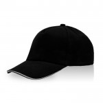 Gorra de sarga de algodón con cierre de metal ajustable 160 g/m2 color negro vista 11