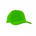 Gorra de algodón con cierre de hebilla metálico 255 g/m2 color verde vista 1