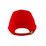 Gorra de algodón con cierre de hebilla metálico 255 g/m2 color rojo vista 2