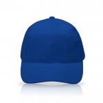 Gorra de algodón con cierre de hebilla metálico 255 g/m2 color azul real
