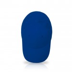 Gorra de algodón con cierre de hebilla metálico 255 g/m2 color azul real