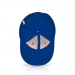 Gorra de algodón con cierre de hebilla metálico 255 g/m2 color azul real