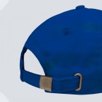Gorra de algodón con cierre de hebilla metálico 255 g/m2 color azul real