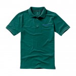 Polo de manga corta de hombre de algodón en piqué 200 g/m2 Elevate Life vista impresión serigrafía