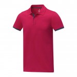 Polo de dos tonos algodón 200 g/m2 color rojo