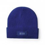 Gorros para publicidad con cinta color azul real