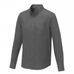 Camisa de manga larga 130 g/m2 color gris oscuro