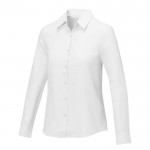 Camisa manga larga mujer 130 g/m2 color blanco