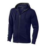 Sudadera con capucha y cremallera 300 g/m2 color azul marino
