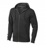 Sudadera con capucha y cremallera 300 g/m2 color negro