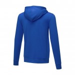 Sudadera de capucha de algodón hombre 240 g/m2 Elevate Essentials color azul tercera vista trasera