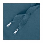 Sudadera unisex con tejido de punto y capucha 300 g/m2 Elevate Life color azul cian vista detalle 3