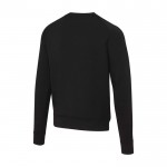 Jersey unisex de cuello redondo con tejido interlock 350 g/m2 Elevate Life color negro tercera vista trasera