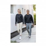 Jersey unisex de cuello redondo con tejido interlock 350 g/m2 Elevate Life color negro imagen de estilo de vida
