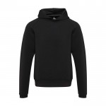 Sudadera deportiva unisex con elasticidad integrada 350 g/m2 Elevate Life color negro segunda vista frontal