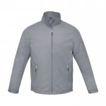 Chaqueta de hombre de nylon 320T y poliéster 60 g/m2 Elevate Life color gris segunda vista frontal