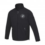Chaqueta de hombre de nylon 320T y poliéster 60 g/m2 Elevate Life color negro vista impresión transfer